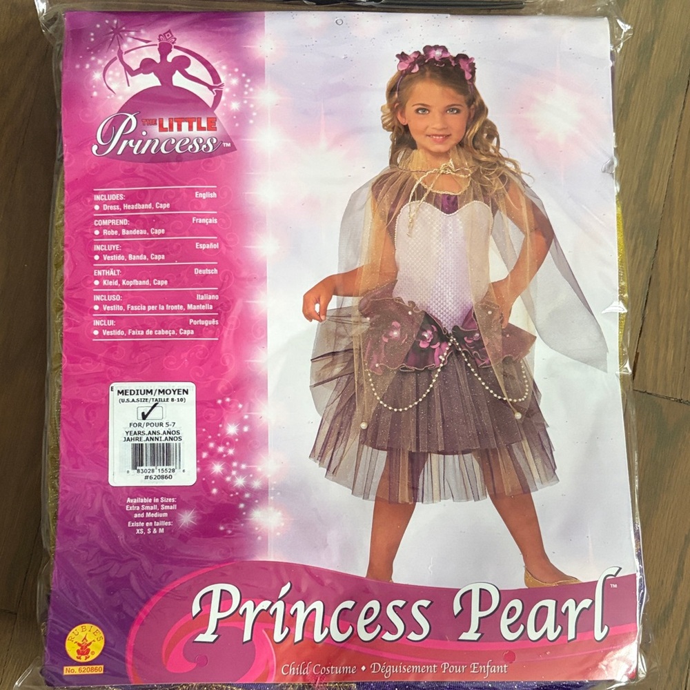 Rubie's Little Princess Pearl Costume - Pink & Brown NWT medium